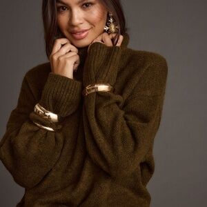 12th Tribe Cedar Oversized Sweater Turtleneck Size XS